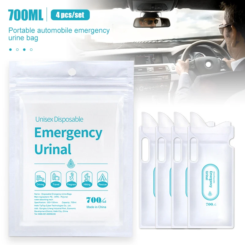 Home Bathroom Urinal - Saco de urina descartável do carro,