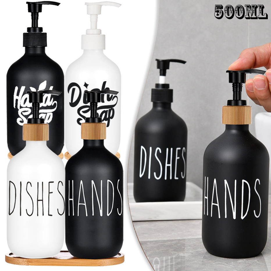 Home Bathroom Soap Dispenser - 500ml prato dispensador de garrafa sabão