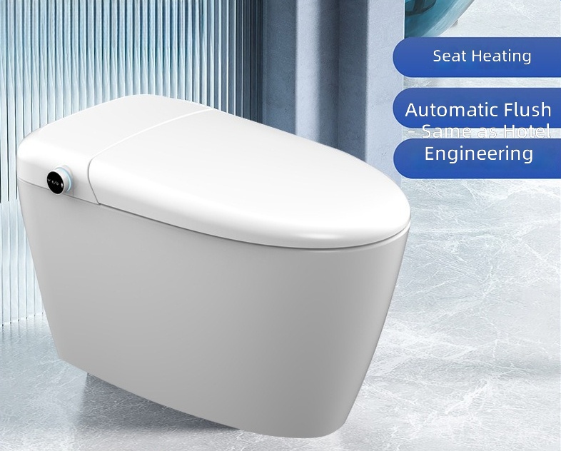 Home Bathroom - Assento Sanitário Inteligente Aquecido, Descarga Automática,