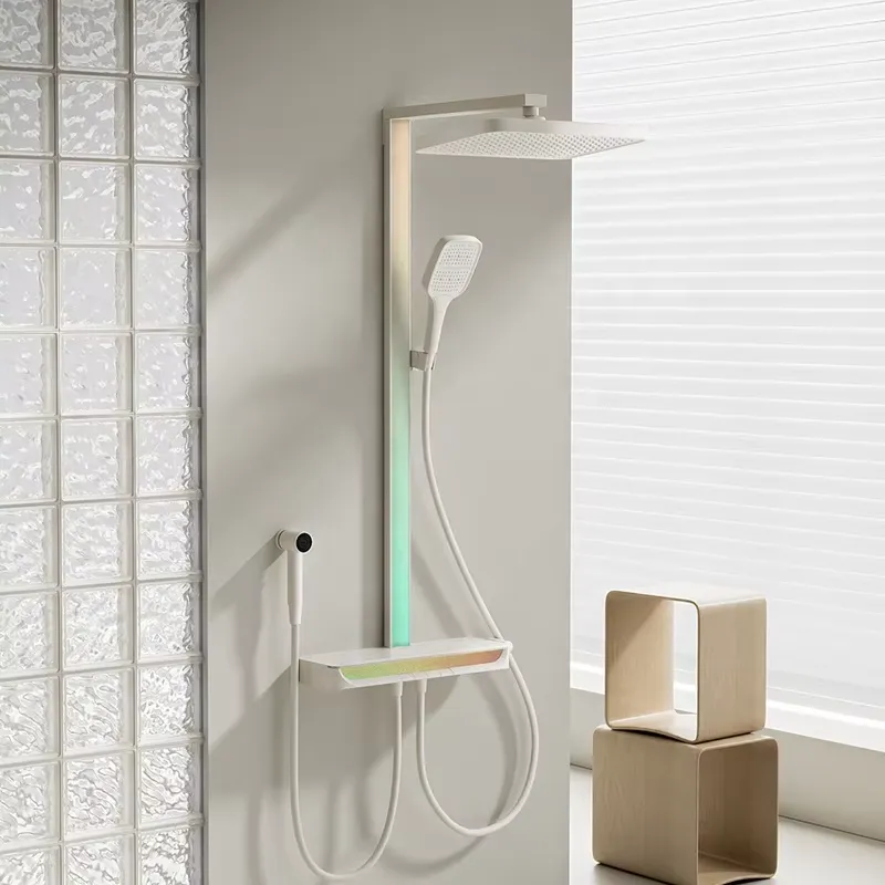 Home Bathroom - Conjunto de Chuveiro Digital de Latão
