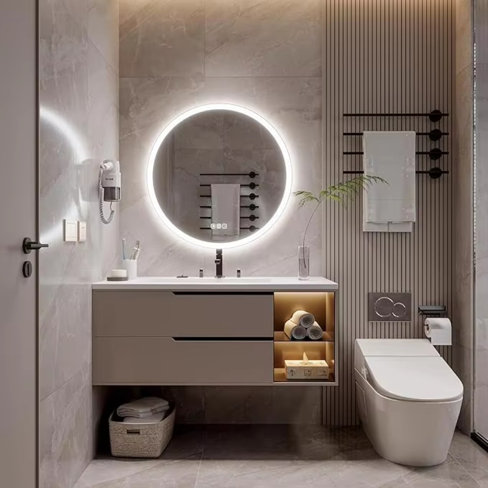 Bathroom Mirror Led - Espelho de Banheiro Inteligente LED Redondo