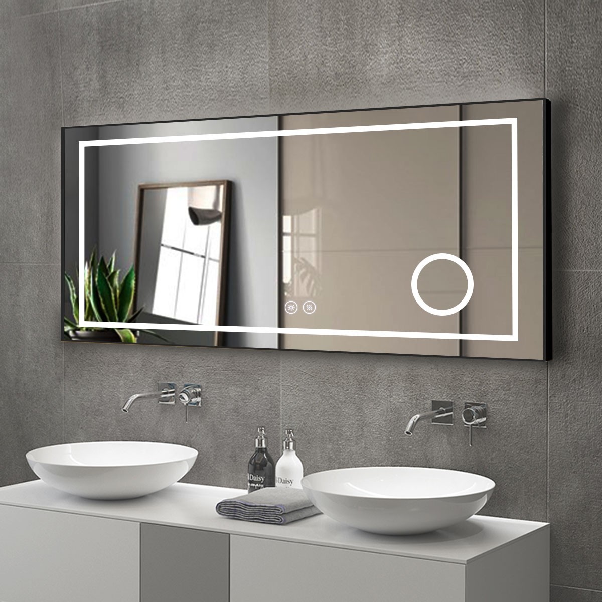 Bathroom Mirror Led - Espelhos de Maquiagem Montados na Parede