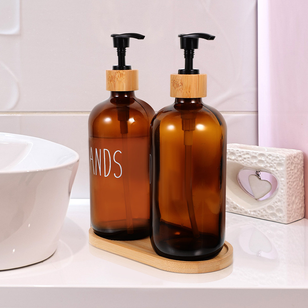 Home Bathroom Soap Dispenser - Dispensador de Sabão de Vidro Recarregável