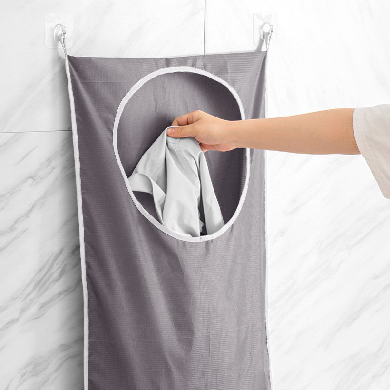 Home Goods Bathroom Storage - Pendurado banheiro cesta de lavanderia saco