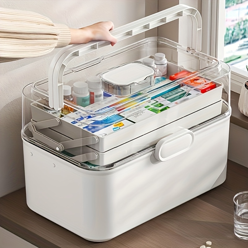 Home Goods Bathroom Storage - Caixa Organizadora de Medicamentos com Tampa
