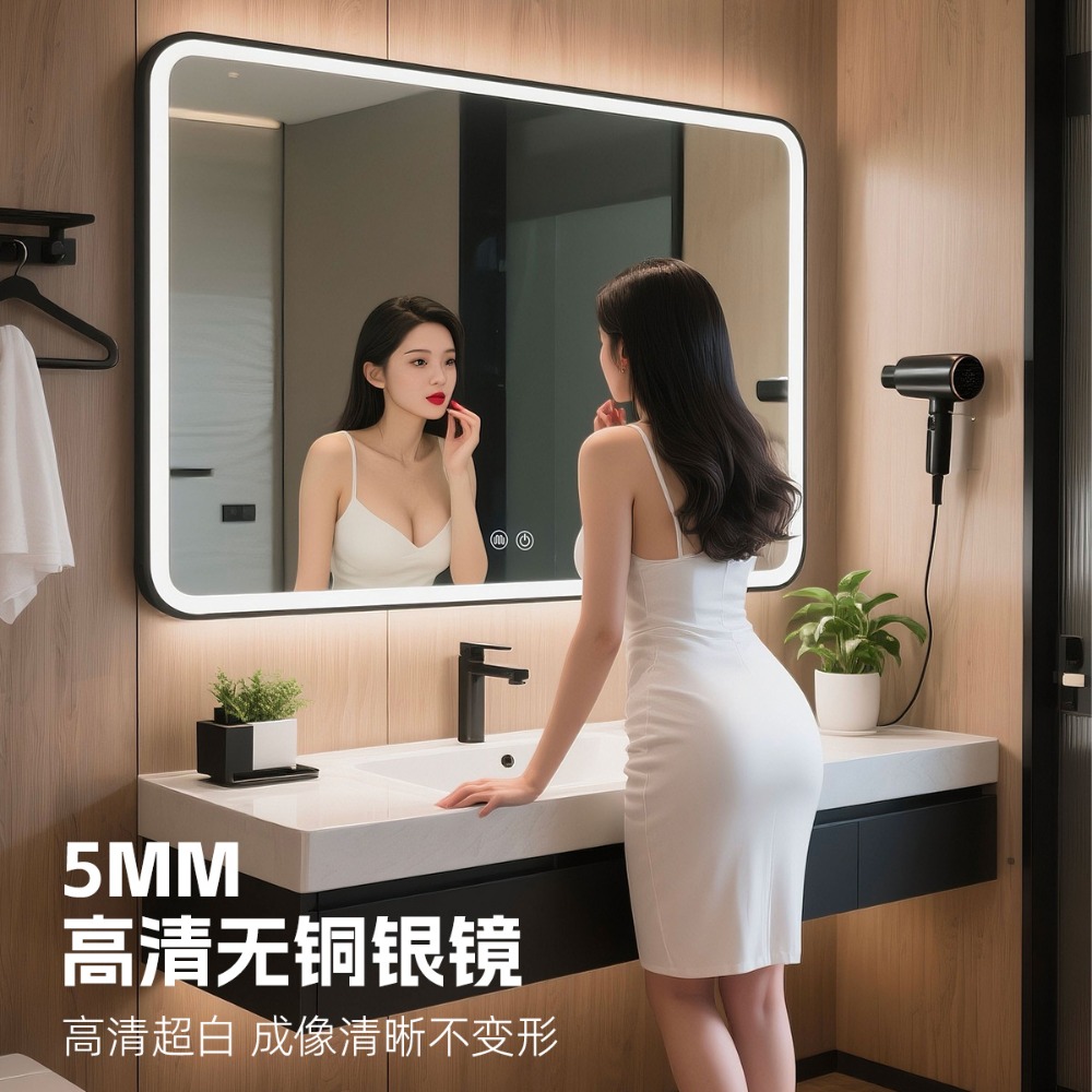 Espelho de banheiro antiembaça - Bathroom Mirror Led avaliação e preço