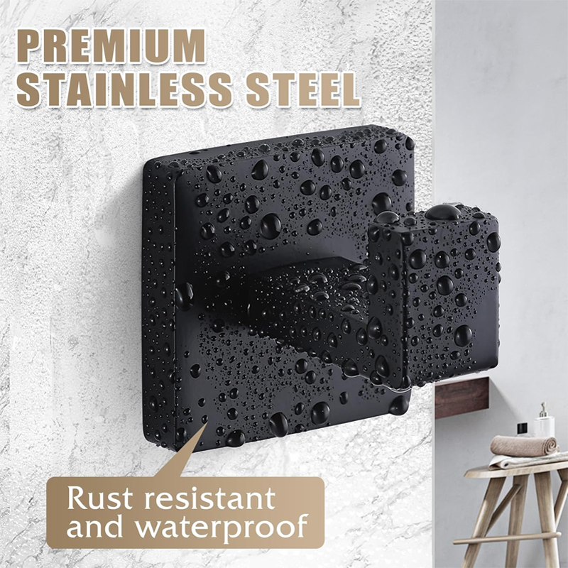 Gancho de Toalha Preto Fosco e - Home Bathroom Towels avaliação e preço