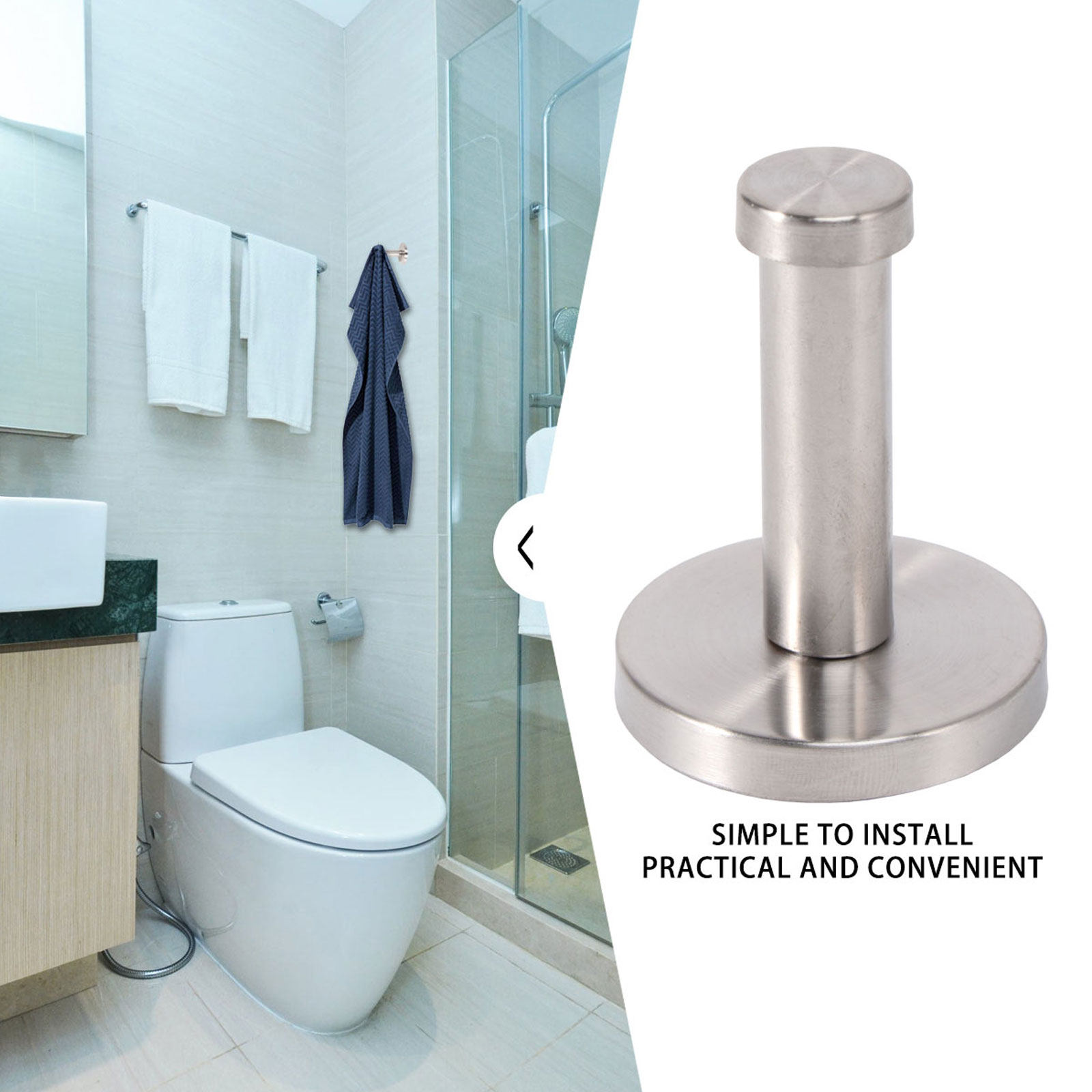 Conjunto de 6 Ganchos de Metal - Home Bathroom Towels avaliação e preço