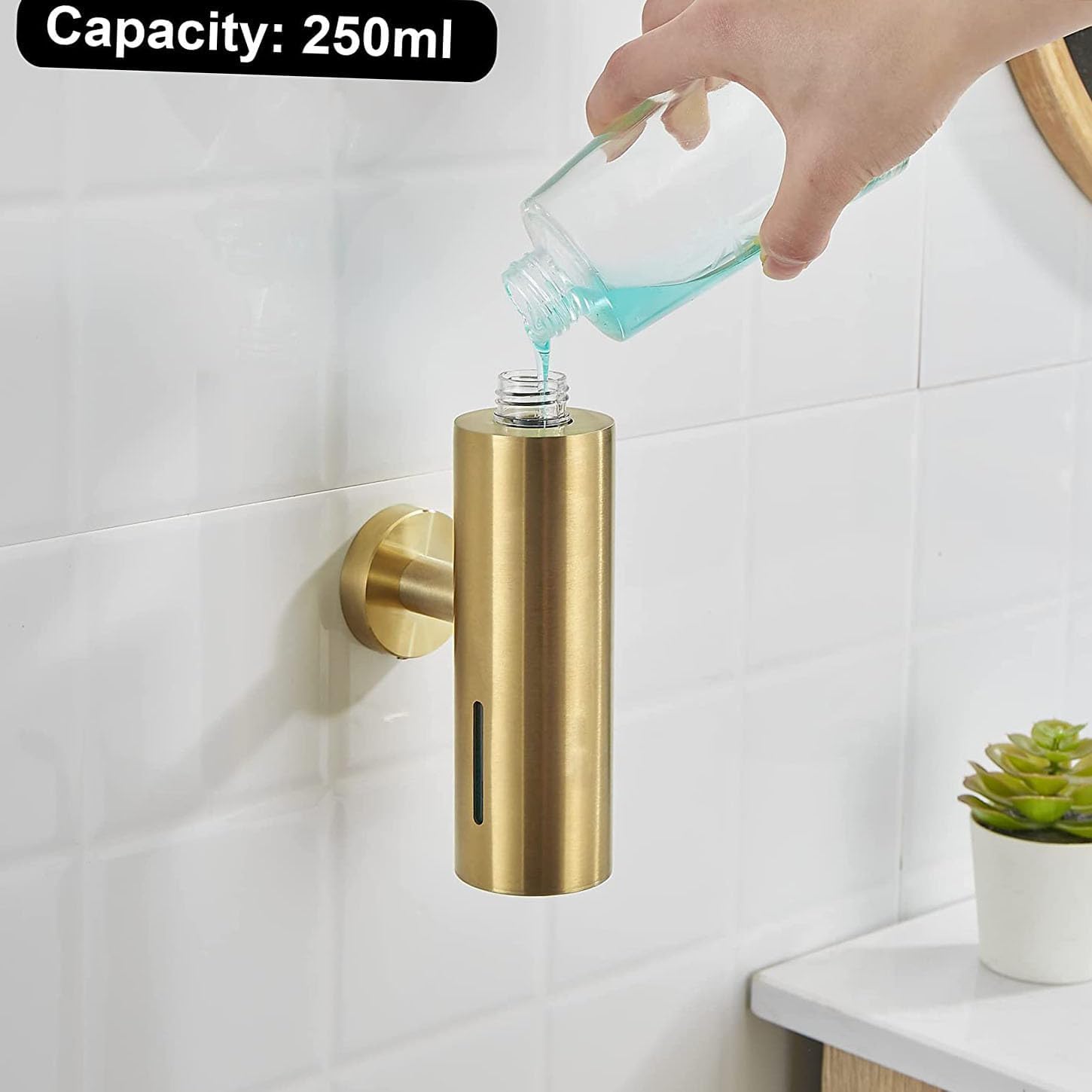 Dispensador de Sabão de 250ML  - Home Bathroom Soap Dispenser avaliação e preço