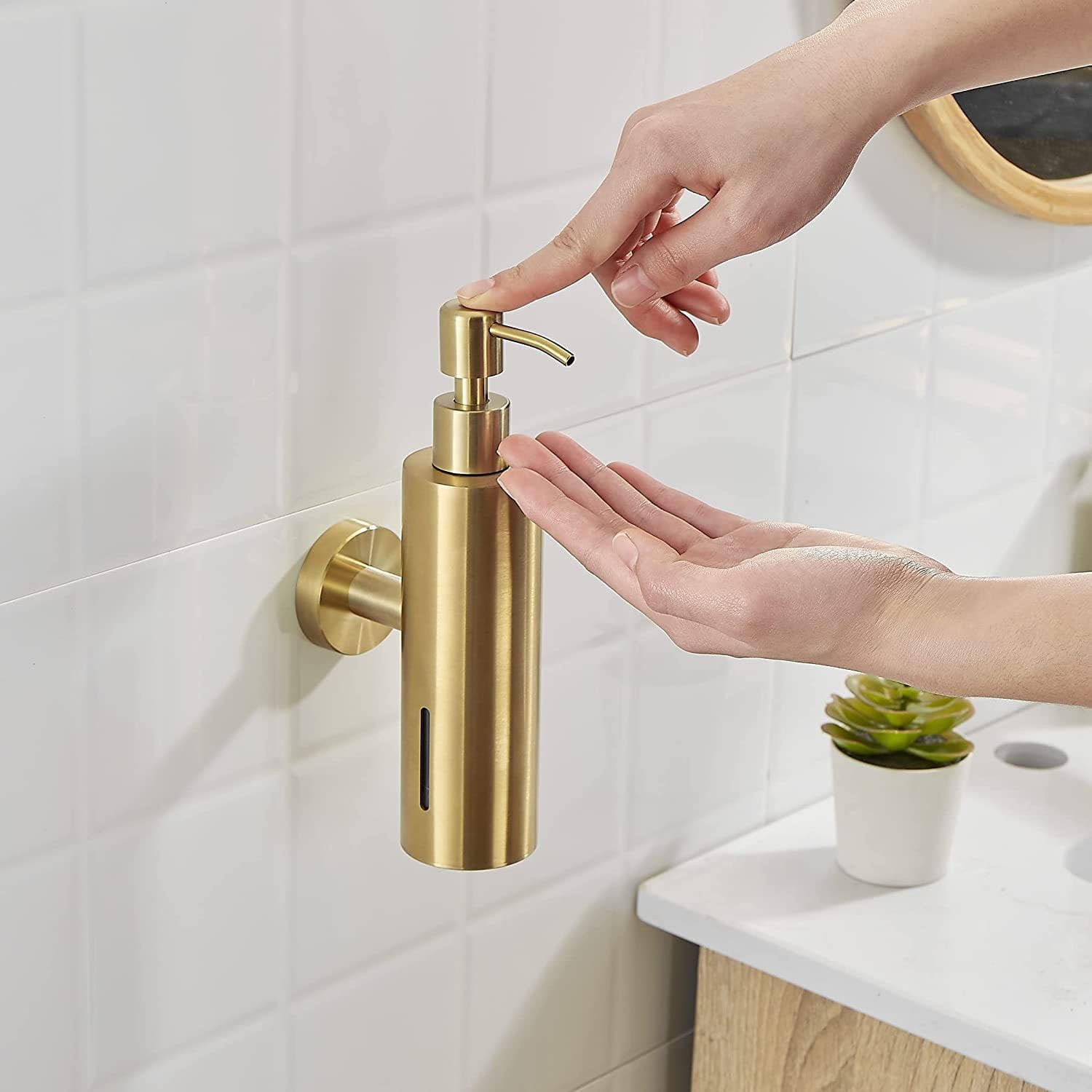 Dispensador de Sabão de 250ML  - Home Bathroom Soap Dispenser avaliação e preço