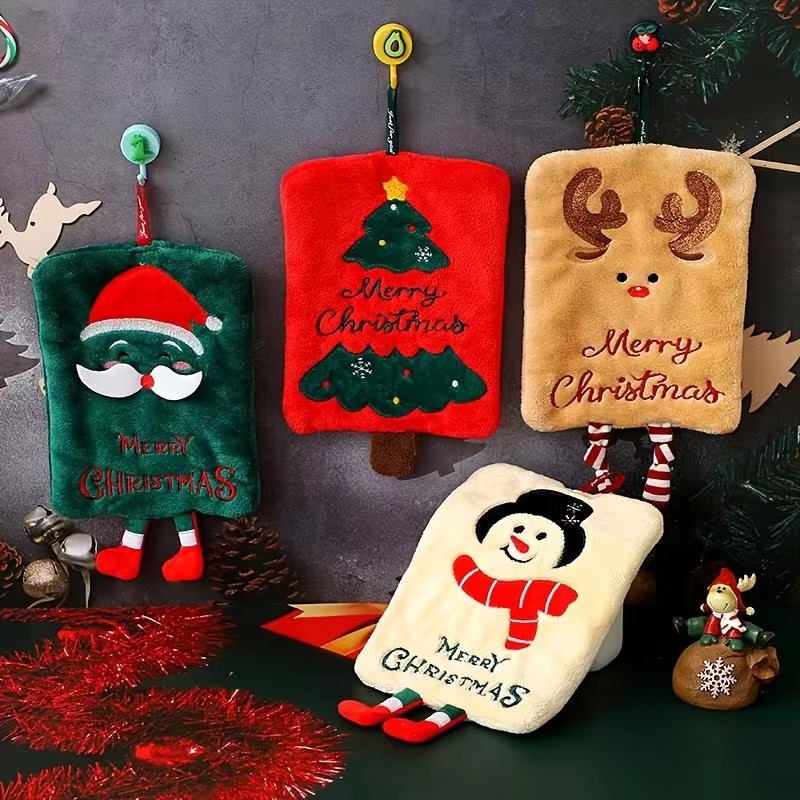 Toalha de Mão de Natal para Pe - Home Bathroom Towels avaliação e preço