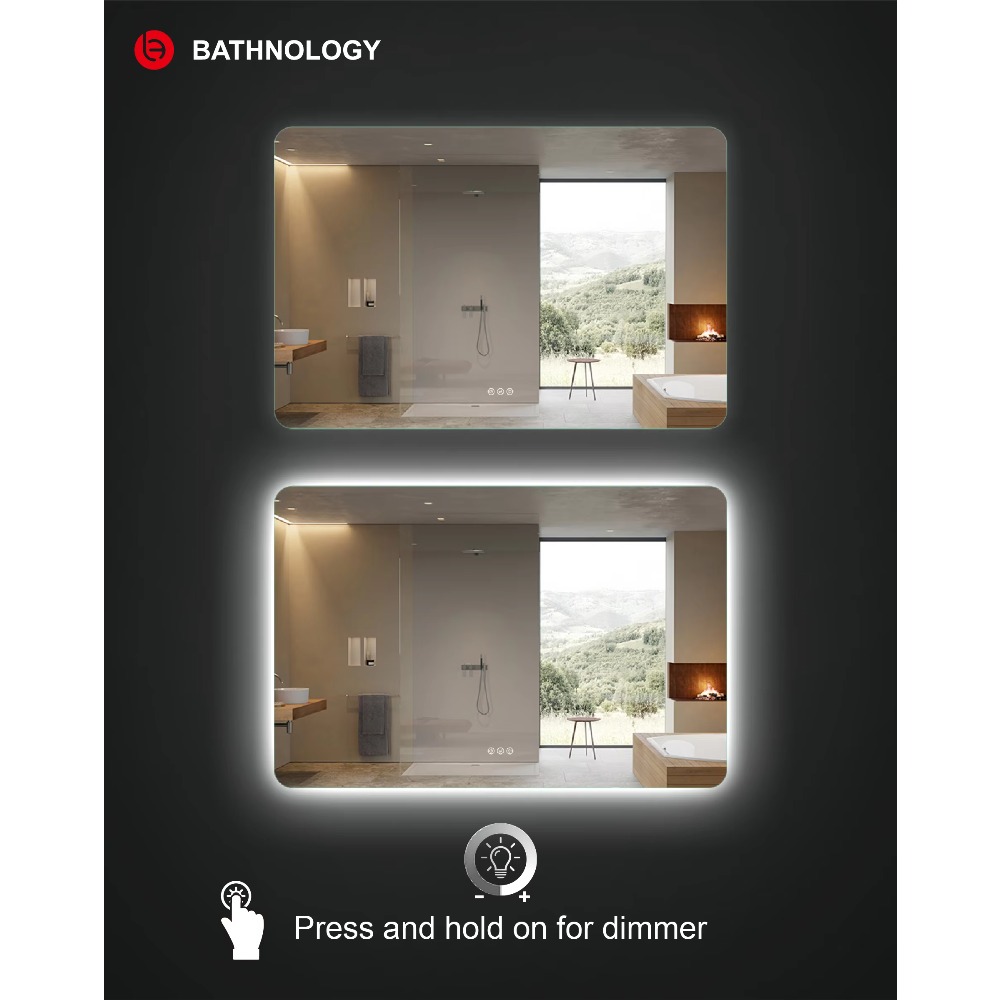 Espelho LED Retangular Grande  - Bathroom Mirror Led avaliação e preço