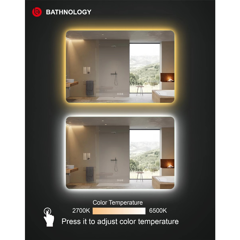 Espelho LED Retangular Grande  - Bathroom Mirror Led avaliação e preço