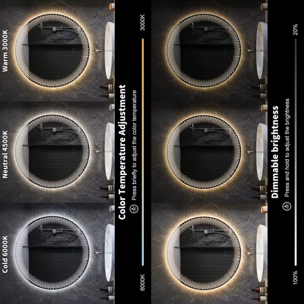 Espelho de Banheiro Redondo LE - Bathroom Mirror Led avaliação e preço