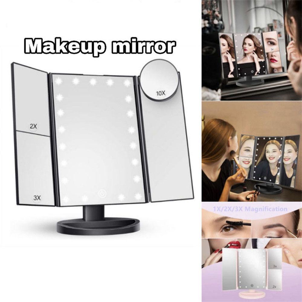 Espelho de Maquiagem Dobrável  - Bathroom Mirror Led avaliação e preço