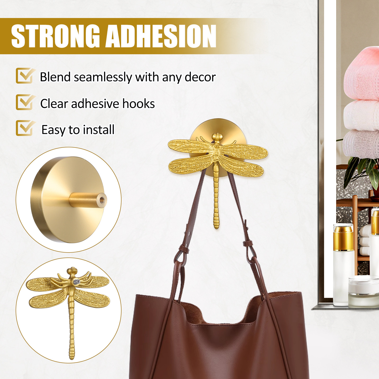 Gancho de Parede para Casacos  - Home Bathroom Towels avaliação e preço