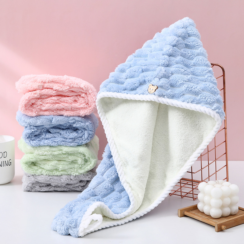 Touca de Cabelo de Coral Fleec - Home Bathroom Towels avaliação e preço