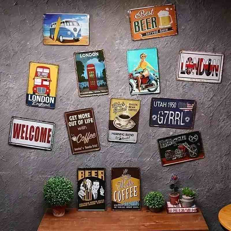 Placa de Parede 2D de Alumínio - Home Bathroom Etiquette avaliação e preço