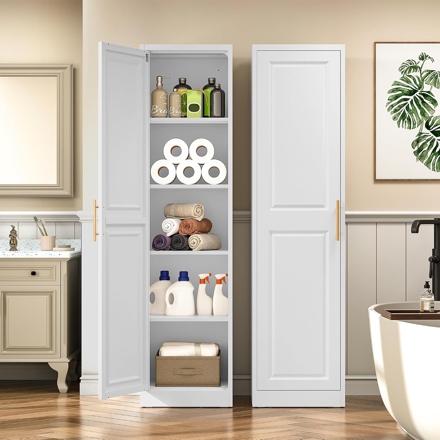 Armário de Armazenamento Alto  - Home Goods Bathroom Storage avaliação e preço
