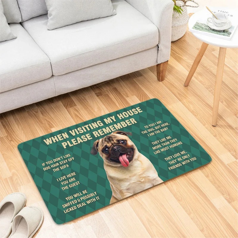 Cão engraçado porta tapete peq - Home Bathroom Reno avaliação e preço
