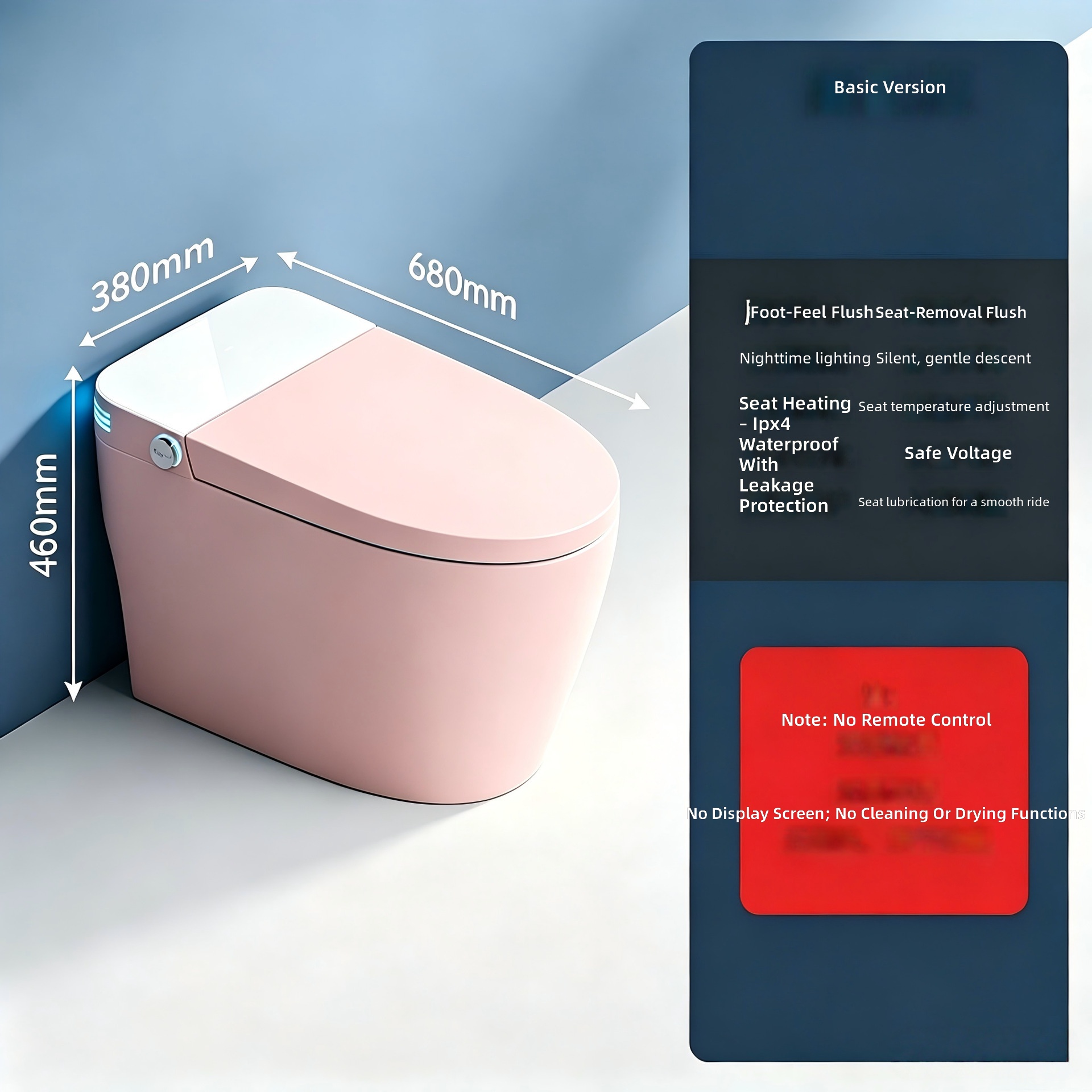 Sanitário Inteligente, Rosa, A - Home Bathroom avaliação e preço