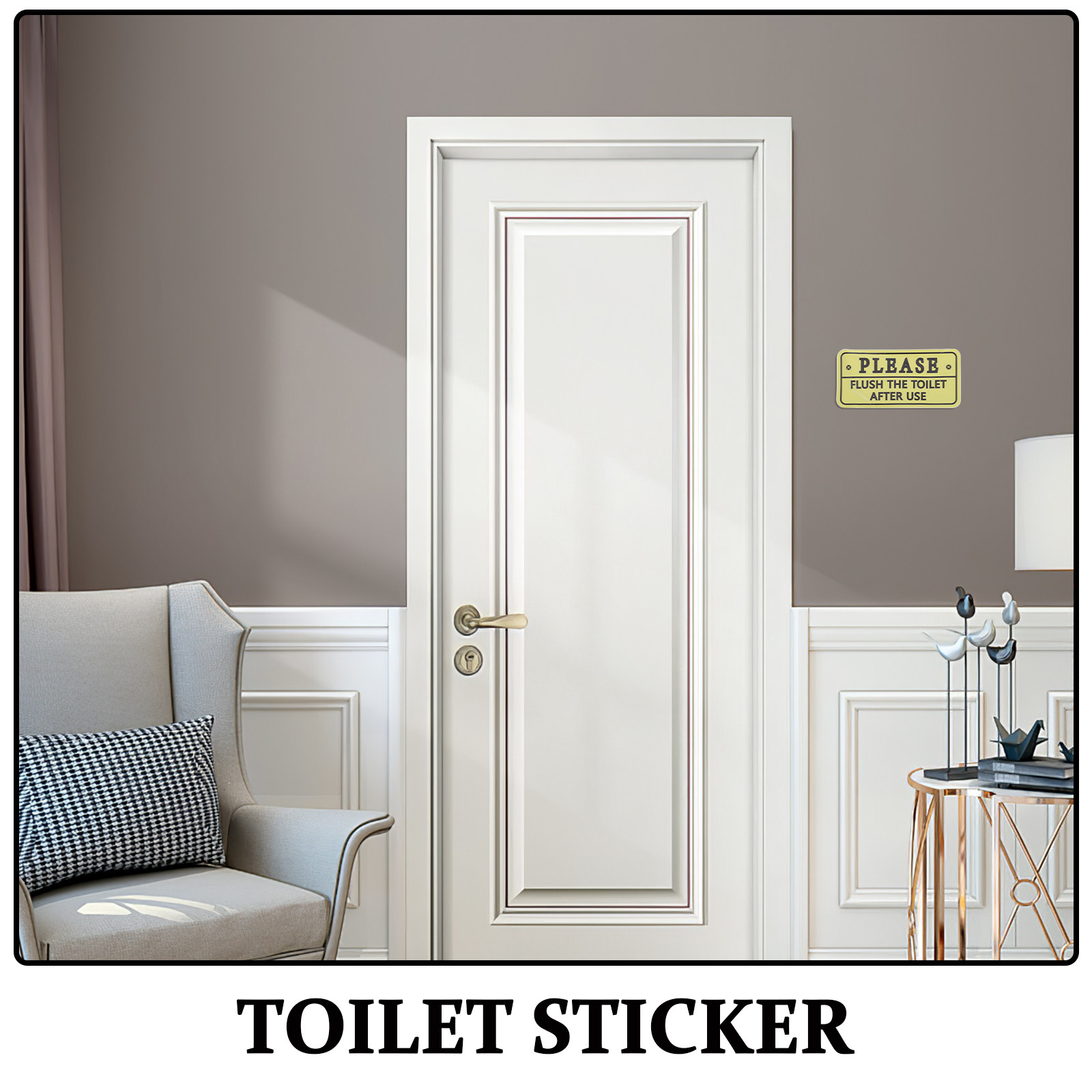 2 Adesivos de Lembrete para Ba - Home Bathroom Etiquette avaliação e preço