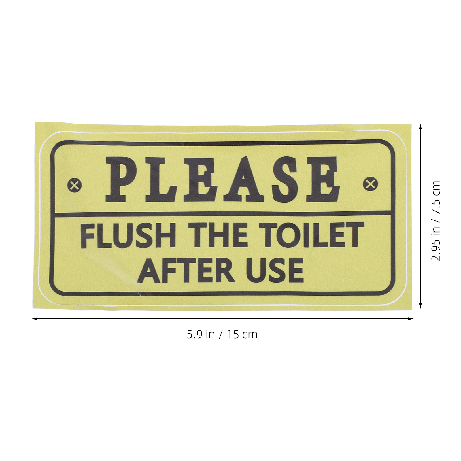 2 Adesivos de Lembrete para Ba - Home Bathroom Etiquette avaliação e preço