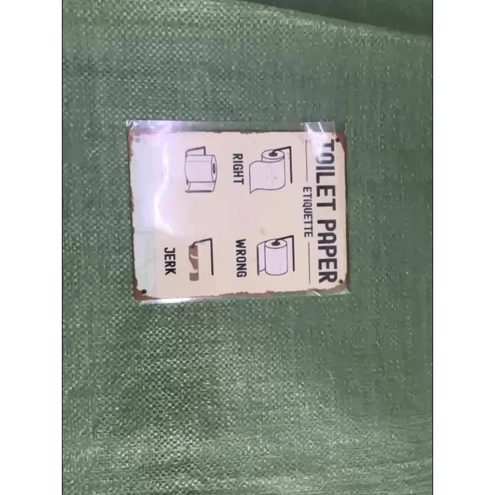 Placa de Etiqueta de Papel Hig - Home Bathroom Etiquette avaliação e preço
